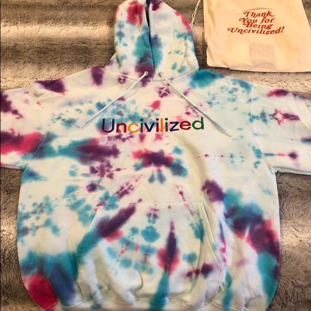 Champion “Uncivilized” Hoodie Size Men’s Medium
